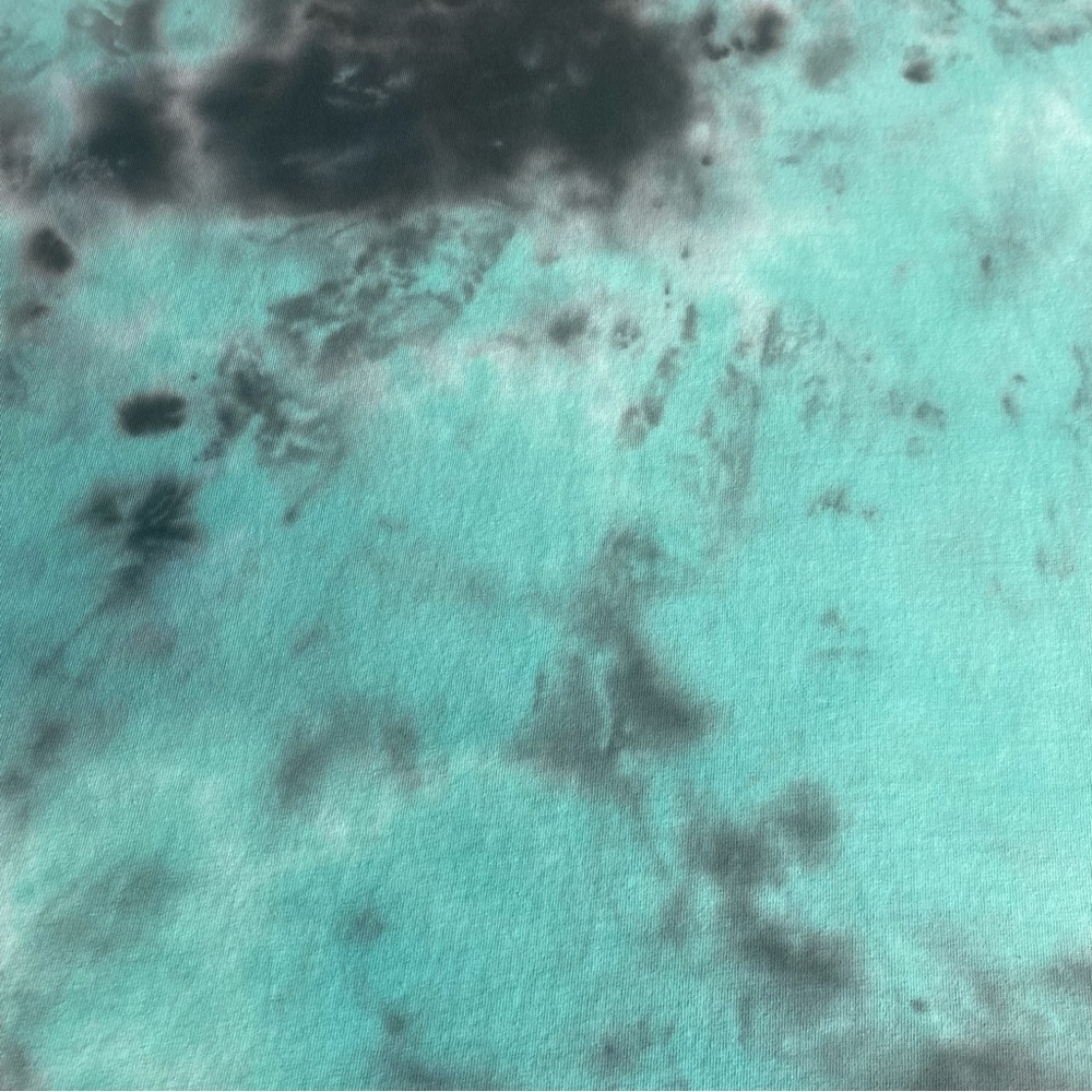 HUF Teal Tie-Dye Short Sleeve Tee with Pink Logo - Picture 6 of 14